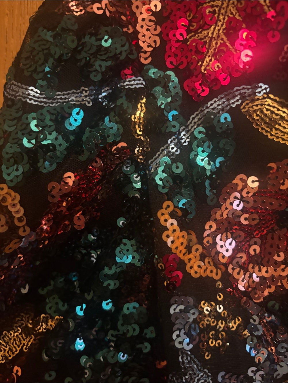 Ivy City Co Multicolor Sequin Midi Dress - Picture 4 of 4